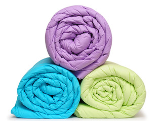 Duvet roll. Isolated