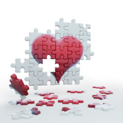 Puzzle heart