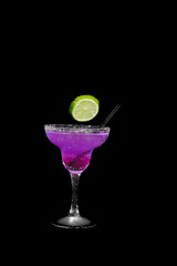 Cocktail isolated on black