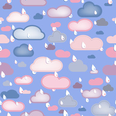 Rain  and Clouds Seamless
