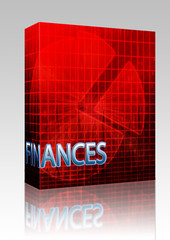 Budgeting finance illustration box package
