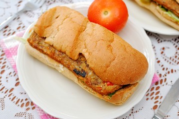 Healthy vegetarian sandwich