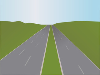 Motorway - Vector illustration