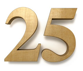 25 wooden celebration anniversary birthday