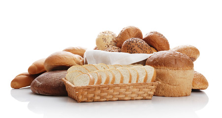 Heap of different bread