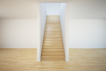 Empty room with stairs