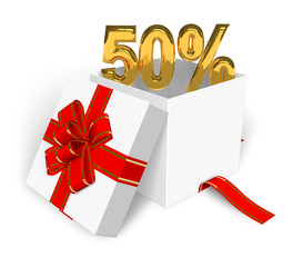 50% discount concept