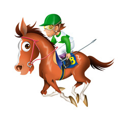 競馬のキャラクタ&minus;01