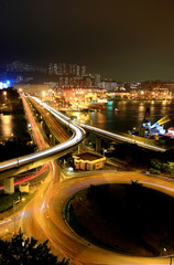 Fototapeta na wymiar highway in Hong Kong