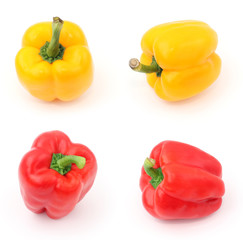 red and yellow peppers