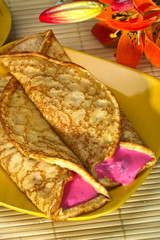 Himbeer Joghurt Pfannkuchen