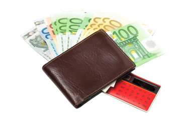 Wallet with euro