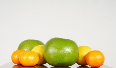 grapefruits, lemons and mandarines