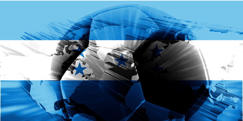 Fototapeta na wymiar Flag of Honduras soccer