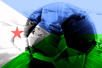 Flag of Djibouti soccer