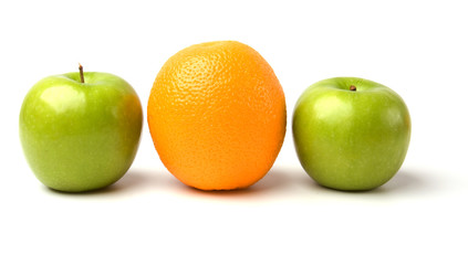 fruits isolated on white background
