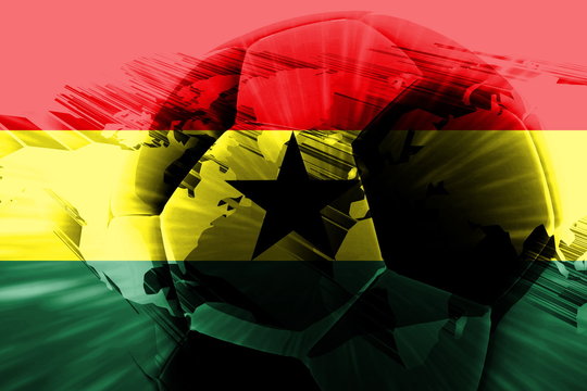 Flag of Ghana soccer