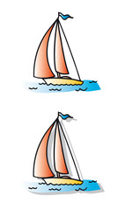 Naklejka premium Voilier