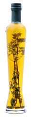 Oil bottle with herbs