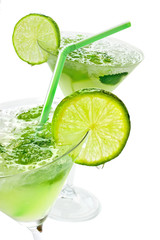 Margaritas with lime