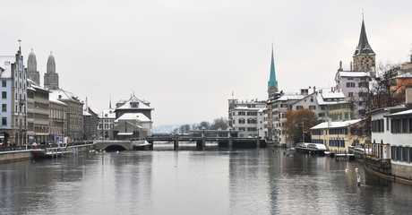 Obraz premium Winter in Zurich