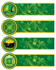 St. Patrick's Day, set of banners.