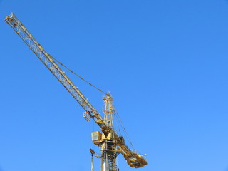 Tower crane in the city