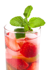 Cocktail collection: Strawberry mojito with mint