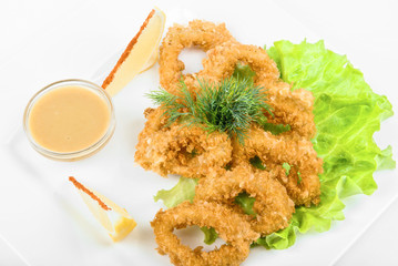 Deep-fried squid