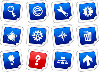 web sticker set. Vector buttons