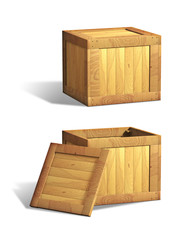Wooden crates