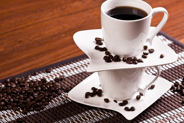 Cup of hot coffee
