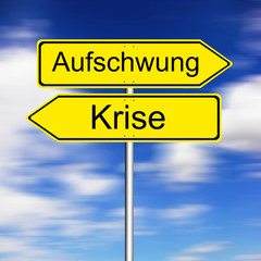 Fototapeta premium Wirtschaftskrise