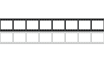 Blank film stripe with reflection