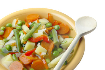 Diet vegetable soup.