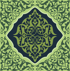 Arabesque Tile Green1