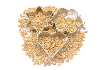 Ausstechform mit Getreidekörnern