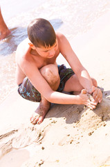 Kids at the beach