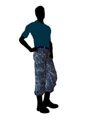 Male Soldier Illustration Silhouette