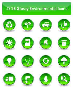 Glossy Environmental Icons