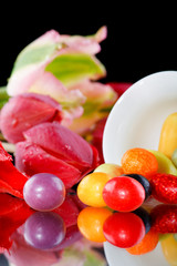 motley sweets and flowers