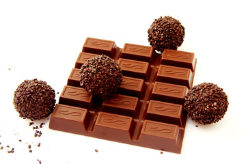 Chocolate and a truffle  1