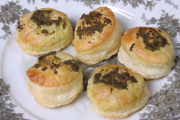 pesto pastry puffs