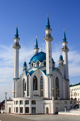 Fototapeta na wymiar Mosque Koul-Sharif in the Kazan Kremlin.