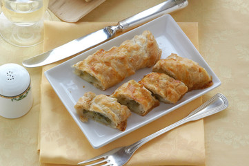 Arrotolato di adamello e taccole - Antipasti Trentino Alto Adige