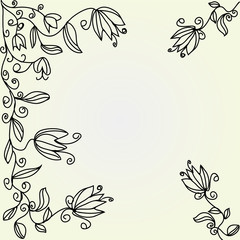 Floral graphic background