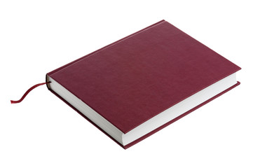 Brown hardback book