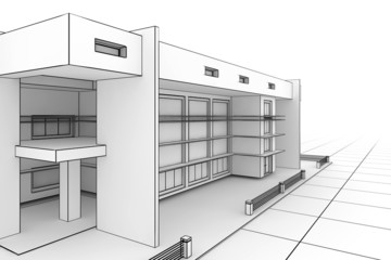 Modern house blueprint