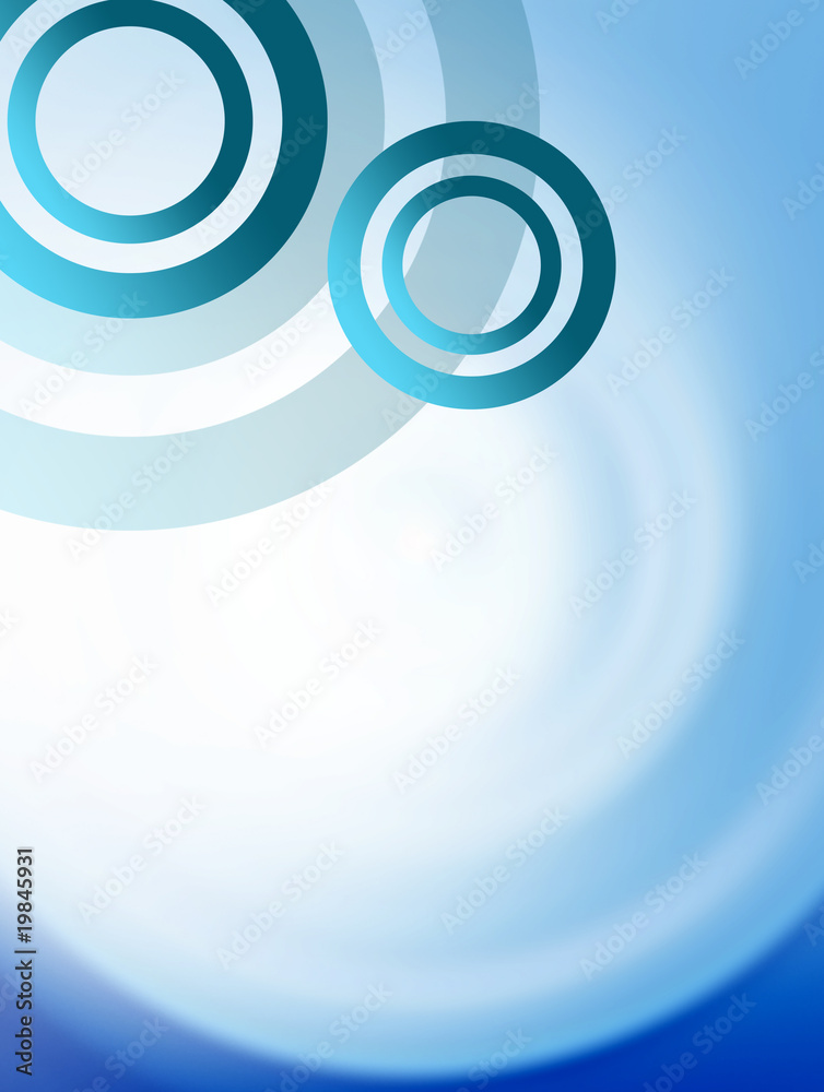 Poster blue circles