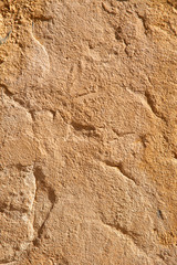 Yellow wall as background with space for text